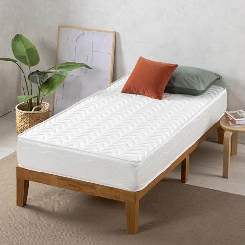 ZINUS Bonnel Federkernmatratze Bett Matratze Konventionell, Faser, weiß, Einzelbett von Zinus