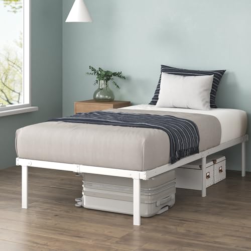 Zinus Caleb Bett 90x200 cm - Höhe 36 cm mit Stauraum unter dem Bett - Metall-Plattformbettrahmen - Klappbarer Bettrahmen - Weiß Zinus Caleb Bett 90x200 cm - Höhe 36 cm mit Stauraum unter dem Bett - Metall-Plattformbettrahmen - Klappbarer Bettrahmen - Weiß von Zinus