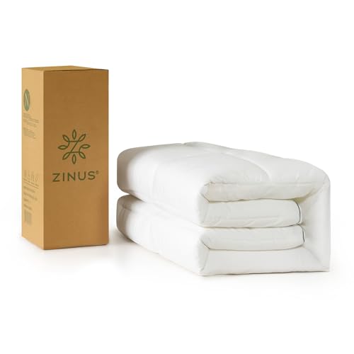 Zinus Mattress Topper, Polyester, Weiß, 90 x 190 cm von Zinus