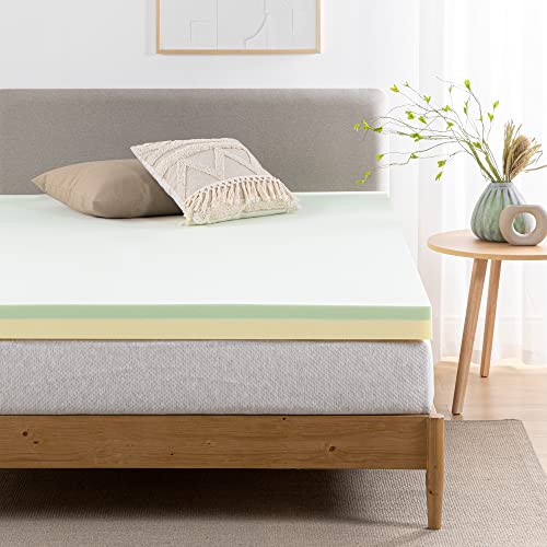 Zinus Oeko-Tex Matratzenauflage aus Memoryschaum, mit grünem Tee, 90 x 190 cm, für Matratze, Bett und Sofa von Zinus