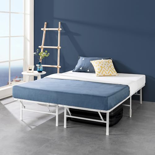 Zinus 35 cm Lattenrost SmartBase bereits montiert | Bettgestell aus Metall | Einfach zu montieren | Aufbewahrung unter dem Bett | 140 x 190 cm | Weiß von Zinus