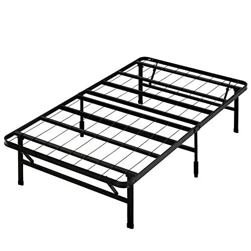 Zinus Shawn 35,5 cm SmartBase Plattform Bed Frame, Legierter Stahl, Schwarz, 90 x 190 cm von Zinus