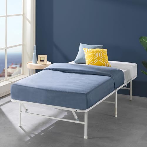 Zinus SmartBase Bett 90x200 cm - Höhe 35 cm - Ideal für ein Gästebett - Stauraum unter dem Bett - Weiß von Zinus