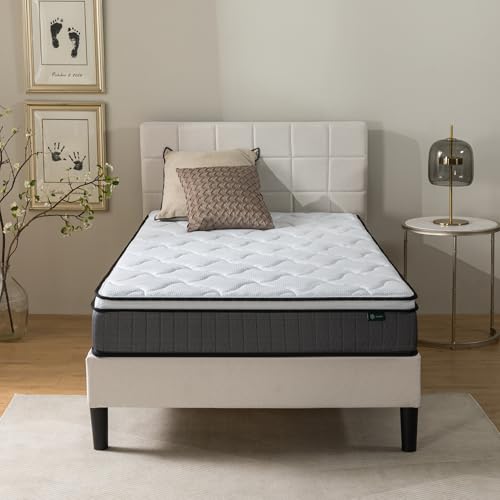 Zinus Taschenfederkernmatratze, Memory Foam, Weiß, 90 x 190 cm Zinus Taschenfederkernmatratze, Memory Foam, Weiß, 90 x 190 cm von Zinus