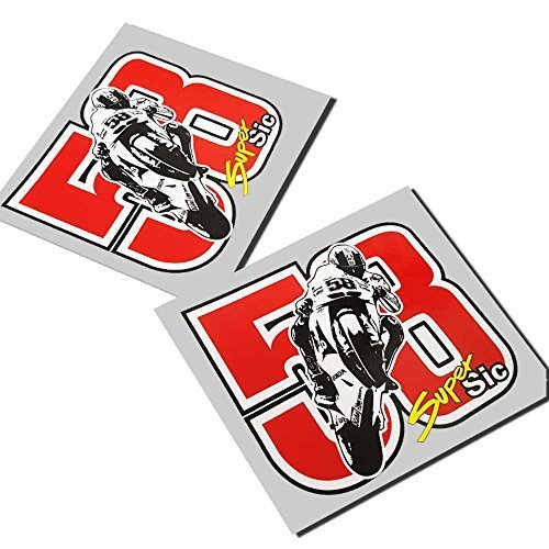 Marco Simoncelli 58` Kunst `Grafik x 2 von ZionDesigns