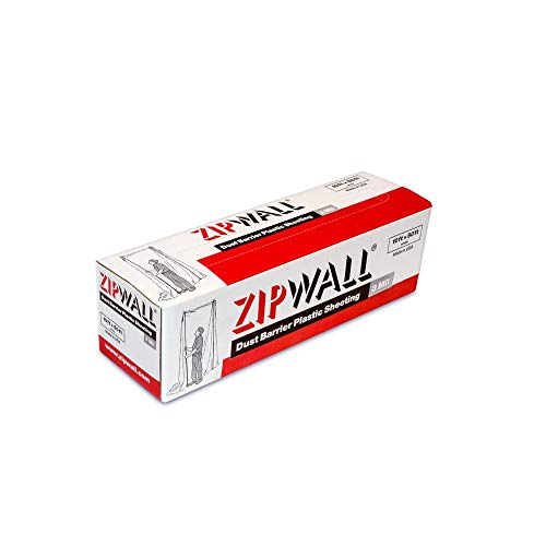 ZipWall PY50 Staubbarriere Staubsperre Kunststofffolie, farblos, 10ft x 50ft, 3 mil von ZipWall