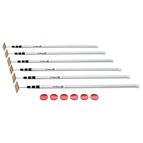 ZipWall SLP6 3,6 m ZipPole Federstangen für Staubschutzbarrieren, 6 Stück ZipWall SLP6 3,6 m ZipPole Federstangen für Staubschutzbarrieren, 6 Stück von ZipWall