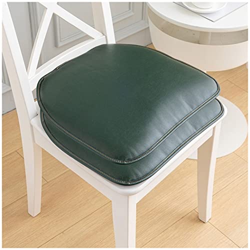 Zipinkl 1/2/4 Packungen Leder Stuhlkissen Hufeisen Sitzkissen, Anti-Rutsch-Stuhlpolster/Sitzpolster Für Esszimmerstühle Küchenstühle Bürostühle (Color : Dark Green, Size : 2 Packs) von Zipinkl