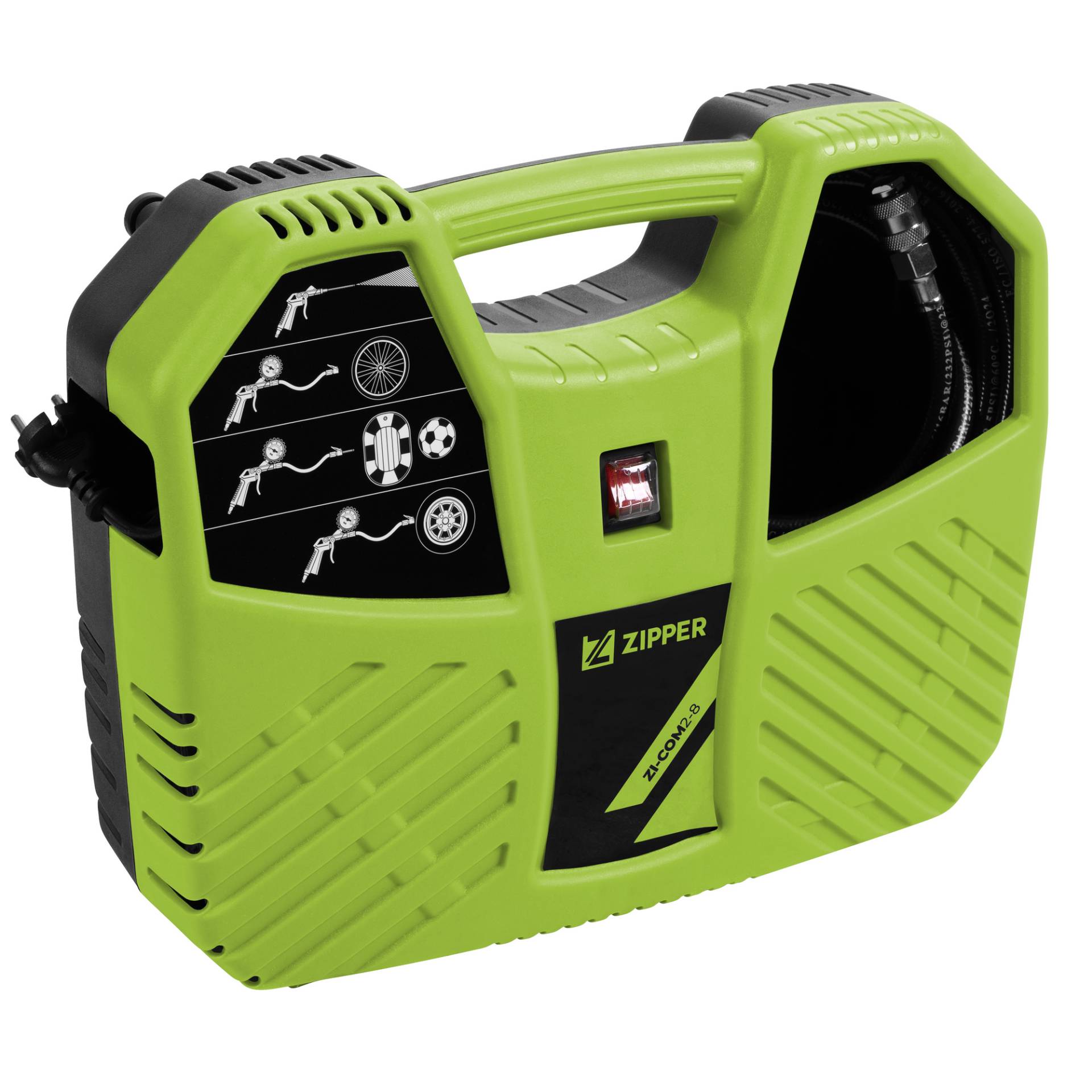 Zipper Kofferkompressor 'ZI-COM2-8' 8 bar 180 l/min Zipper Kofferkompressor 'ZI-COM2-8' 8 bar 180 l/min von Zipper