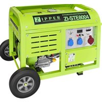 Zipper ZI-STE8004 4-Takt Stromerzeuger 9.3kW 230 V, 400V 95kg 7000W von Zipper