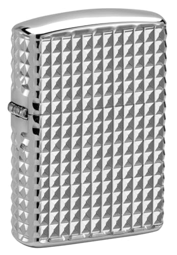 Armor Case Chrom poliert Diamond 60006898 8seitig tiefengraviert Geschenkverpackung von Zippo