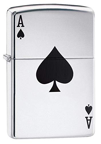 Zippo Ace Winddichtes Feuerzeug, Edelstahl, Silver, 10.2 x 8.9 x 5.1 cm von Zippo