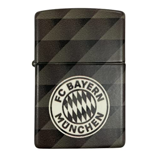 Original Zippo Feuerzeug FC Bayern München grau 540° matt Druck NEU Stadion Design - Sturmfeuerzeug Lighter FCB Fan Original Zippo Feuerzeug FC Bayern München grau 540° matt Druck NEU Stadion Design - Sturmfeuerzeug Lighter FCB Fan von Zippo