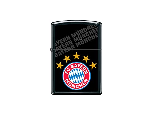 Original Zippo Feuerzeug FC Bayern München schwarz matt Druck NEU 5 Stern - Sturmfeuerzeug Lighter FCB Fan Original Zippo Feuerzeug FC Bayern München schwarz matt Druck NEU 5 Stern - Sturmfeuerzeug Lighter FCB Fan von Zippo