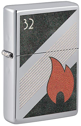 ZIPPO 32 Flame Vintage Chrom poliert Color 60006603 Original Feuerzeug ZIPPO 32 Flame Vintage Chrom poliert Color 60006603 Original Feuerzeug von Zippo