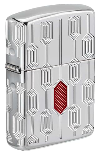 ZIPPO Armor Case poliert Stylish Pattern 60006150 8 seitig tiefengraviert, mit Epoxy Inlay Feuerzeug Benzin von Zippo