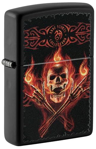 Zippo Sturmfeuerzeug - Anne Stokes, Black Matte, Color Image - Nachfüllbar - Wiederverwendbar - Windfestes Design - Geschenkbox - Made in USA von Zippo