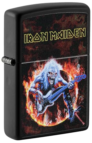 Zippo Sturmfeuerzeug - Iron Maiden, Black Matte, Color Image - Nachfüllbar - Wiederverwendbar - Windfestes Design - Geschenkbox - Made in USA von Zippo