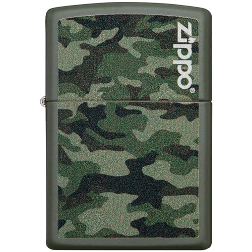 ZIPPO - Camo and Zippo Design – Basis Green Matte – Essence Feuerzeug Winddicht, nachfüllbar, in Einer Geschenkbox von hoher Qualität 60004363 Normal ZIPPO - Camo and Zippo Design – Basis Green Matte – Essence Feuerzeug Winddicht, nachfüllbar, in Einer Geschenkbox von hoher Qualität 60004363 Normal von Zippo