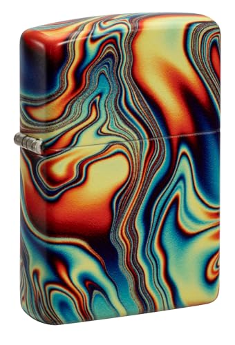 Zippo Sturmfeuerzeug - Colorful Swirl, 540° Glow-in-The-Dark - Nachfüllbar - Wiederverwendbar - Windfestes Design - Geschenkbox - Made in USA von Zippo