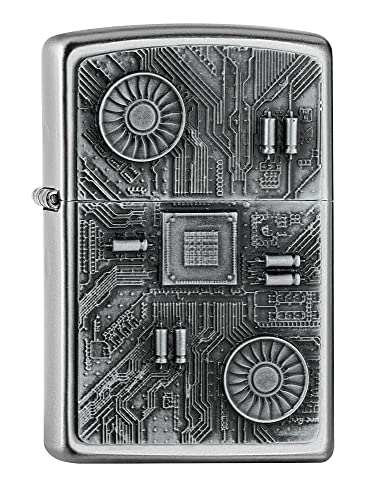 ZIPPO - Computer Board Emblem Attached - nachfüllbares Sturmfeuerzeug in hochwertiger Geschenkbox ZIPPO - Computer Board Emblem Attached - nachfüllbares Sturmfeuerzeug in hochwertiger Geschenkbox von Zippo
