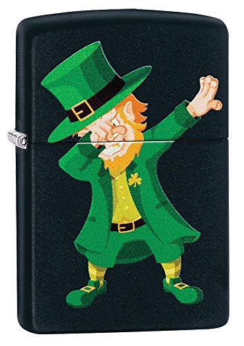 ZIPPO –Dapping Leprechaun - Black Matte – Sturmfeuerzeug, nachfüllbar, in hochwertiger Geschenkbox von Zippo