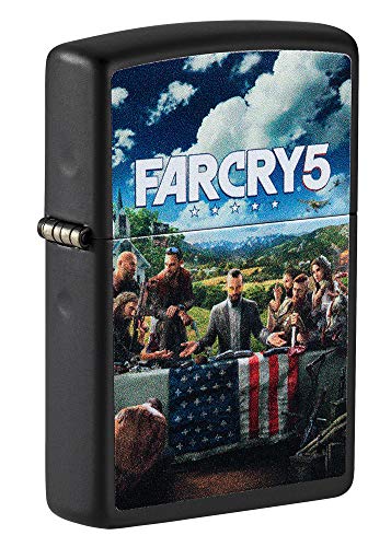 ZIPPO 49244 – Sturmfeuerzeug, Far Cry ® 5, Color Image, Black Matte, nachfüllbar, in hochwertiger Geschenkbox von Zippo