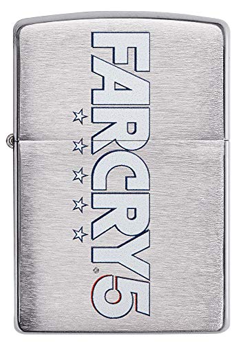 ZIPPO – Sturmfeuerzeug, Far Cry ® 5, Color Image, Chrome Brushed, nachfüllbar, in hochwertiger Geschenkbox von Zippo