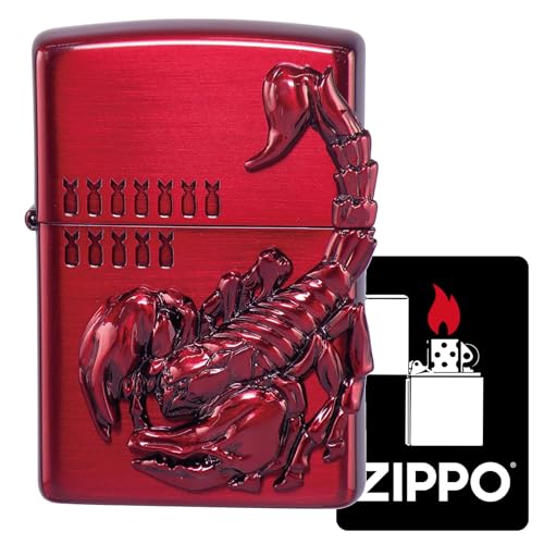 ZIPPO Feuerzeug Venom Scorpion Metall Zippo rot Skorpion Ätzen Gravur cool rot Männer Geschenk Geschenk von Zippo
