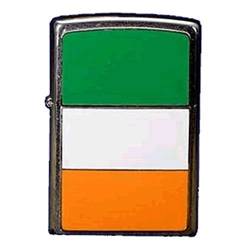 Zippo Sturmfeuerzeug - Irland - Gebürstetes Chrom, Farbbild - nachfüllbar, lebenslange Nutzung - Einstellbare Flamme - Geschenkbox - Metallkonstruktion - Made in USA Zippo Sturmfeuerzeug - Irland - Gebürstetes Chrom, Farbbild - nachfüllbar, lebenslange Nutzung - Einstellbare Flamme - Geschenkbox - Metallkonstruktion - Made in USA von Zippo