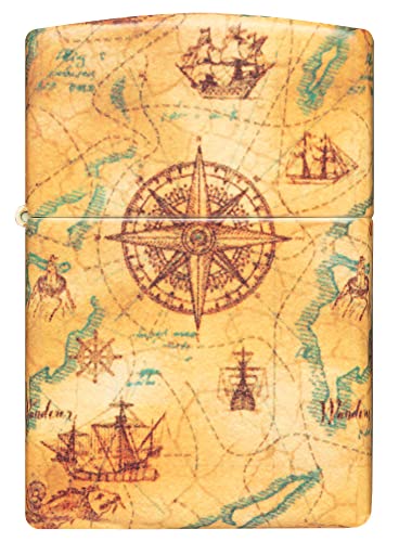 Zippo Sturmfeuerzeug - Modell Nautical - 540 Color, Multicolor - Nachfüllbar - Wiederverwendbar - Windfestes Design - Geschenkbox - Made in USA von Zippo