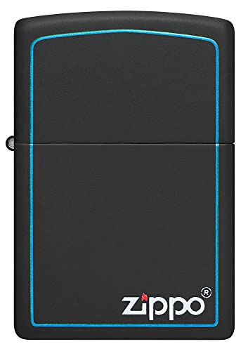 Zippo Sturmfeuerzeug - Classic Black & Blue - Black Matt Finish, Color Image - Nachfüllbar - Wiederverwendbar - Windfestes Design - Geschenkbox - Made in USA Zippo Sturmfeuerzeug - Classic Black & Blue - Black Matt Finish, Color Image - Nachfüllbar - Wiederverwendbar - Windfestes Design - Geschenkbox - Made in USA von Zippo