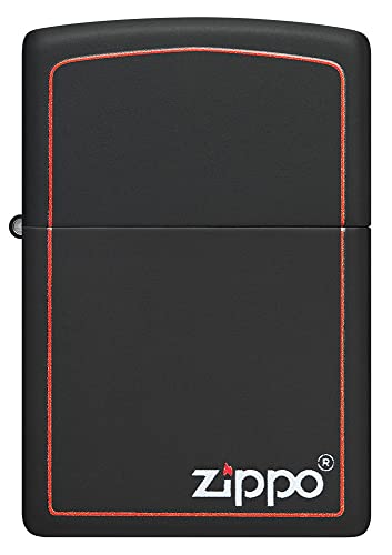 ZIPPO –– Klassisches Zippo Motiv in Schwarz und Rot – Black Matte – Color Image – Sturmfeuerzeug, nachfüllbar, in hochwertiger Geschenkbox ZIPPO –– Klassisches Zippo Motiv in Schwarz und Rot – Black Matte – Color Image – Sturmfeuerzeug, nachfüllbar, in hochwertiger Geschenkbox von Zippo