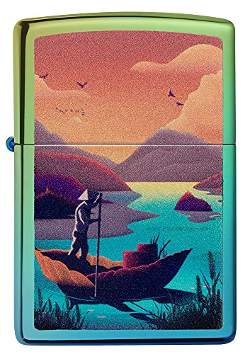 Zippo Sturmfeuerzeug - Leaf Boating - Color Image - High Polish Teal Finish - Nachfüllbar - Wiederverwendbar - Windfestes Design - Geschenkbox - Made in USA Zippo Sturmfeuerzeug - Leaf Boating - Color Image - High Polish Teal Finish - Nachfüllbar - Wiederverwendbar - Windfestes Design - Geschenkbox - Made in USA von Zippo