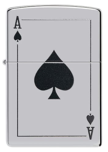 Zippo Sturmfeuerzeug - Modell Ace of Spade - High Polish Chrome Finish mit Color Image - Nachfüllbar - Wiederverwendbar - Windfestes Design - Made in USA Zippo Sturmfeuerzeug - Modell Ace of Spade - High Polish Chrome Finish mit Color Image - Nachfüllbar - Wiederverwendbar - Windfestes Design - Made in USA von Zippo