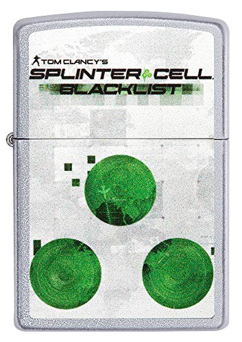 ZIPPO – Sturmfeuerzeug, Tom Clancy's Splinter Cell®, Color Image, Chrome Brushed, nachfüllbar, in hochwertiger Geschenkbox von Zippo