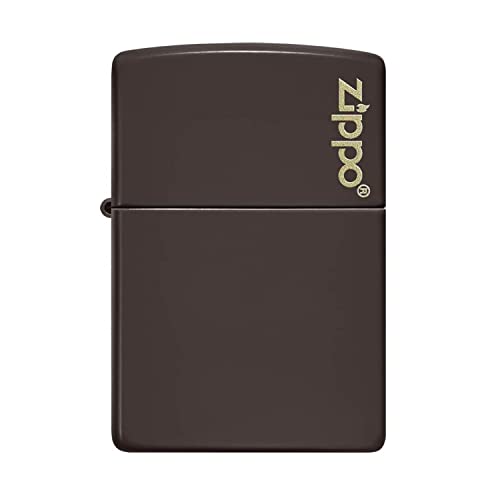 ZIPPO –– Zippo Flammenmotiv – Brown Matte – Laser Engrave – Sturmfeuerzeug, nachfüllbar, in hochwertiger Geschenkbox von Zippo
