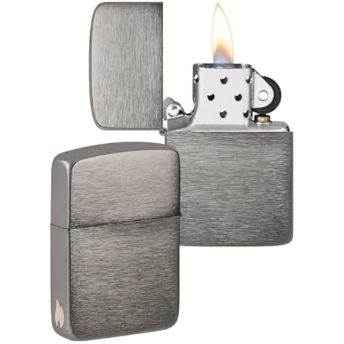 Zippo Sturmfeuerzeug - Replica 1941 Black Ice mit seitlicher Flammengravur - Nachfüllbar - Wiederverwendbar - Windfestes Design - Geschenkbox - Made in USA - Amazon Exclusive von Zippo