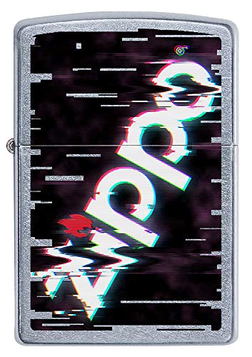 ZIPPO – Sturmfeuerzeug, Zippo Logo, Color Image, Street Chrome, nachfüllbar, in hochwertiger Geschenkbox von Zippo