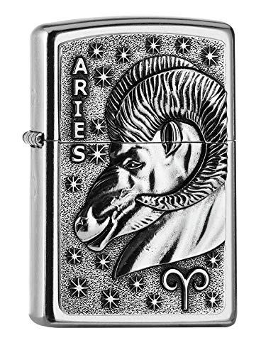 Zippo,2006507,PL AA8207 AriesTierkr. V19 Feuerzeug,Messing, Design, 5,83,81,2 von Zippo