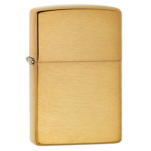 Zippo 168 Feuerzeug 60000850 Armor Case Brass Brushed Benzinfeuerzeug, Messing von Zippo