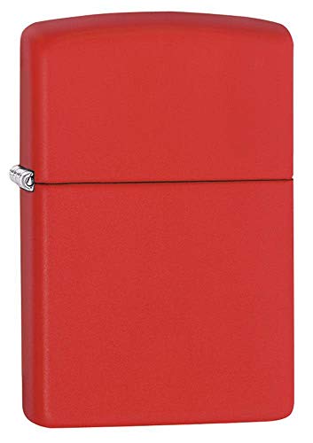 Zippo 233 Classic Feuerzeug, Red Matte, 13 x 5,6 x 2,8 cm von Zippo