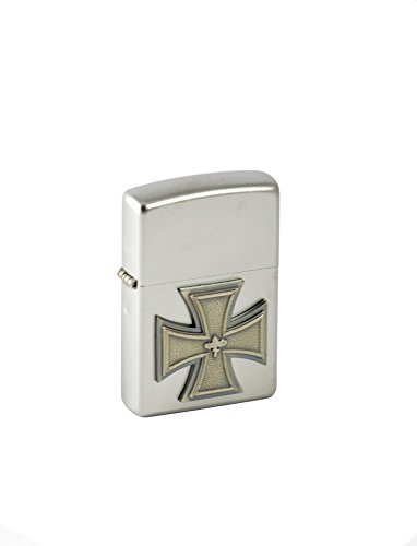 Zippo 2.004.001 Feuerzeug Eisernes Kreuz Emblem 1918 Satin Finish von Zippo
