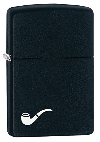 Zippo 218PL Feuerzeug 60001269 Pipe Lighte Benzinfeuerzeug, Messing, Black Matte, 1 x 3,5 x 5,5 cm von Zippo