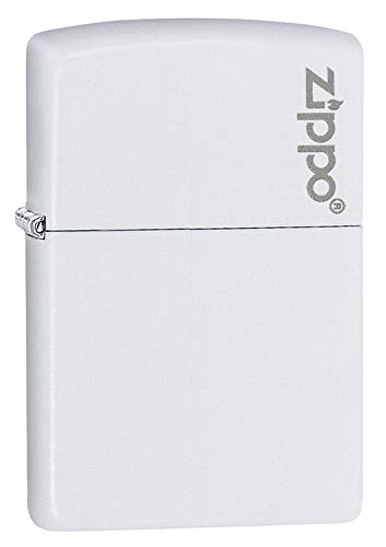 Zippo Feuerzeug 60001270 Log Benzinfeuerzeug, Messing, White Matte von Zippo