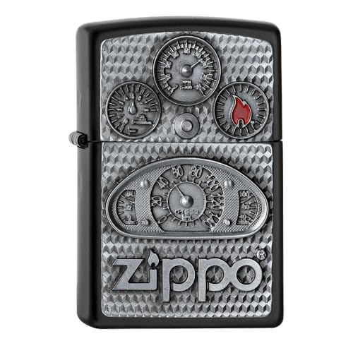 Zippo 2005720 Feuerzeug, Messing, Schwarz, 5.5 x 3.5 x 1 cm Zippo 2005720 Feuerzeug, Messing, Schwarz, 5.5 x 3.5 x 1 cm von Zippo