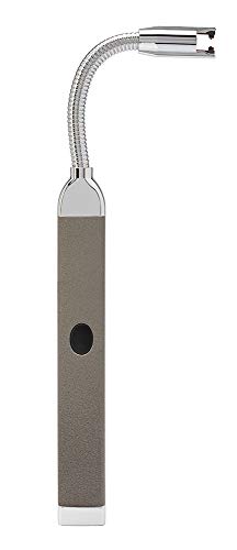 Zippo 2006829 Rechargable Candle Lighter FlexNeck-Pebble Grey Feuerzeug, Aluminium,Slim von Zippo