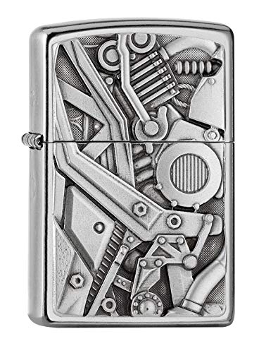 ZIPPO – Sturmfeuerzeug, Motorbike Motor, Emblem Attached, Street Chrome, nachfüllbar, in hochwertiger Geschenkbox ZIPPO – Sturmfeuerzeug, Motorbike Motor, Emblem Attached, Street Chrome, nachfüllbar, in hochwertiger Geschenkbox von Zippo