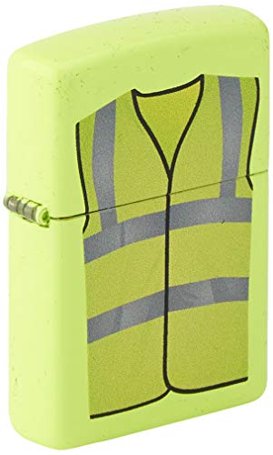 Zippo 60004654 Feuerzeuge, Messing, Neon Yellow, einzigartig von Zippo