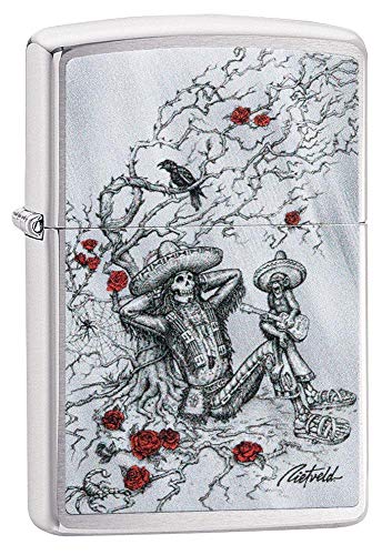 Zippo – Rick Rietveld - Chrome Brushed – Sturmfeuerzeug, nachfüllbar, in hochwertiger Geschenkbox 49144 Zippo – Rick Rietveld - Chrome Brushed – Sturmfeuerzeug, nachfüllbar, in hochwertiger Geschenkbox 49144 von Zippo